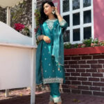 Noor-E-Naira Embroidered Silk Salwar Suit Set