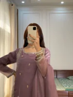 Zeenat Mauve Elegance Set - Image 2