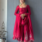 Zahra Handcrafted Maroon Ensemble