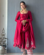 Zahra Handcrafted Maroon Ensemble