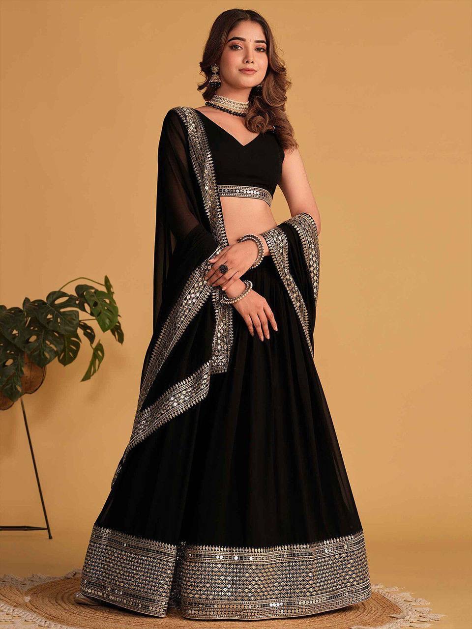 IMG_4840.jpeg Midnight Radiance Lehenga - Image 1