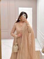 Beige Premium Anarkali Suit Set - Image 2