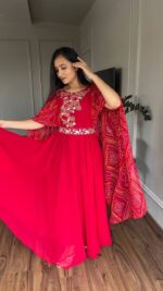 Scarlet Grace Embroidered Gown