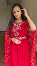 Scarlet Grace Embroidered Gown - Image 6