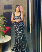 Daisy Bloom Black Lehenga Set - Image 3