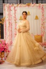White Rose Organza Lehenga Set - Image 2