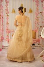 White Rose Organza Lehenga Set - Image 5