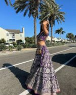 Royal Violet Elegance Lehenga - Image 3