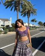 Royal Violet Elegance Lehenga - Image 5