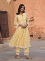 Organza Charm Anarkali Kurta Set - Image 9