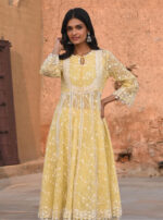 Organza Charm Anarkali Kurta Set - Image 6