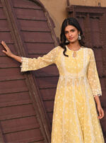 Organza Charm Anarkali Kurta Set - Image 3