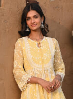 Organza Charm Anarkali Kurta Set - Image 2