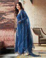 Enchanting Sapphire Anarkali Suit Set - Image 2