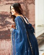 Enchanting Sapphire Anarkali Suit Set - Image 5