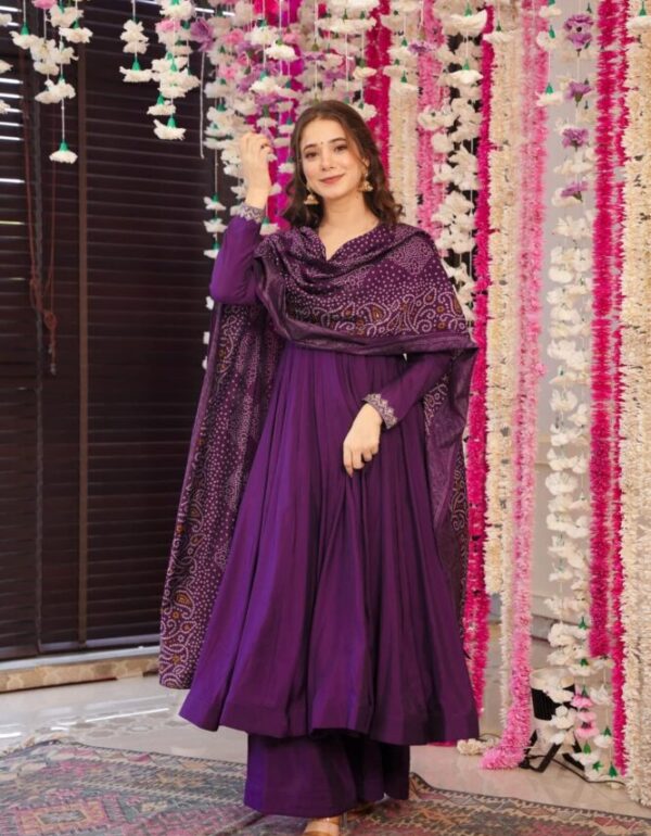 Muslin Charm Anarkali Suit Set