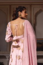 Baby Pink Premium Chinon Anarkali Suit Set - Image 5