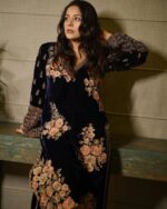 Shehnaz Gill Slay In Royal Velvet Suit