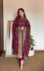 Designer Monsoon Silk Kurta Suit Set