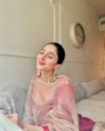 Mawra Designer Anarkali With Handcrafted Dupatta - Image 8