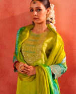 Traditional Bandhani Sharara Set for Women – Mirror Neck Kurta with Dupatta – Perfect for Haldi/Mehendi/Navratri/Wedding - Image 10