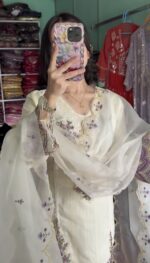 Anaya Pure Organza Suit Set - Image 3