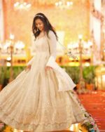 Women's Ivory Anarkali Gown Set – Heavy Embroidered – Floor-Length Party/Wedding Ethnic Wear - Image 5