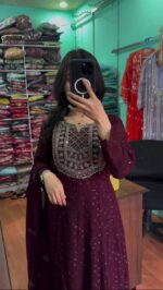 Graceful Unique Mirror-Work Dress - Image 6