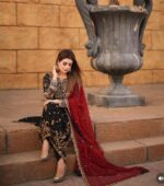 Regal Black Designer Suit Set - Image 4