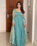 Anaya Designer Gown With Dupatta Set - Image 5