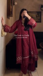 Radiant Red Eid Special Suit Set - Image 3