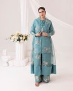 Luna Teal  Embroidered Luxury Set - Image 2
