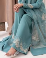 Luna Teal  Embroidered Luxury Set - Image 4