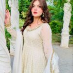 Golden Grace  Full Flare Anarkali Dress