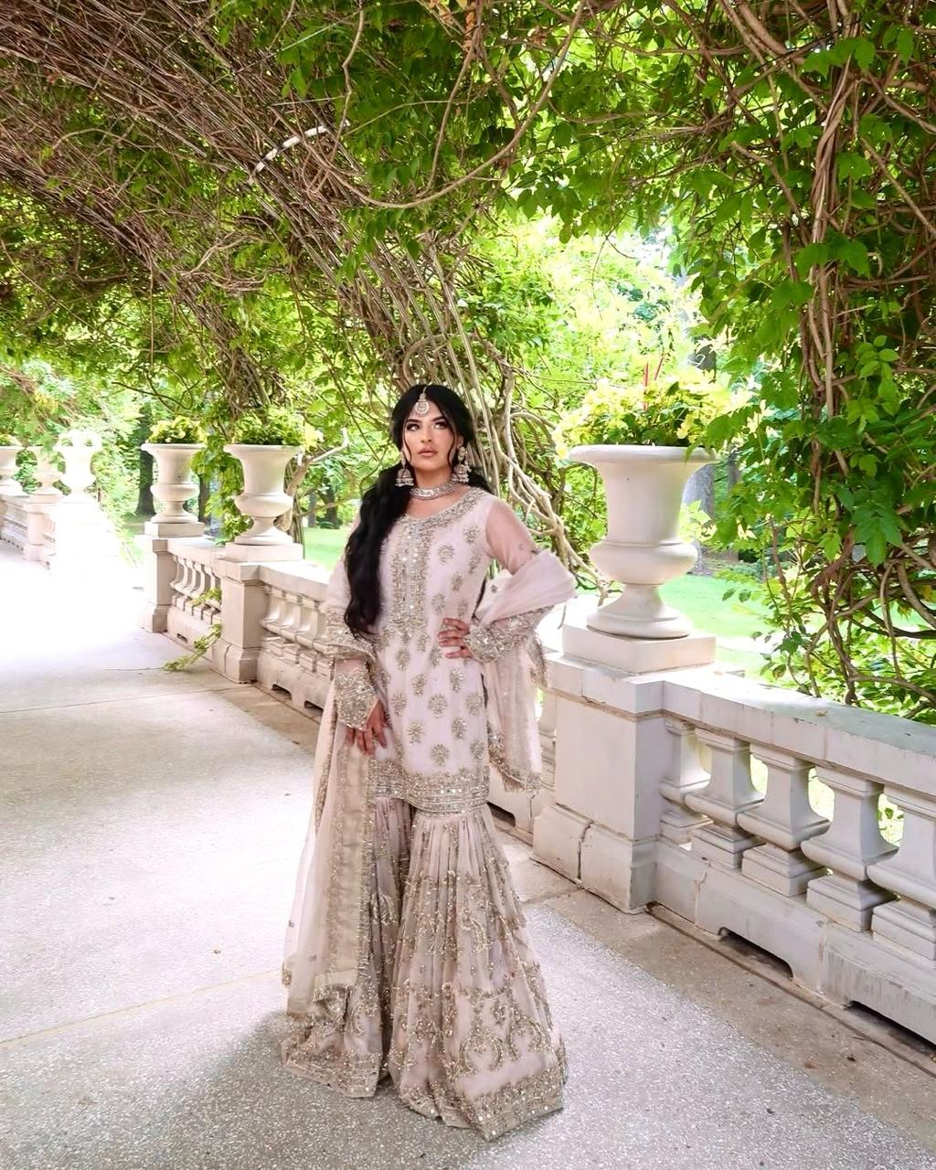beb43c13-4bb1-40b3-ab00-048d358df0b4.jpeg Ivory Elegance Embroidered Sharara Set - Image 1