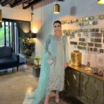 Mint Glow Embroidered Suit