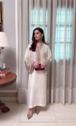 Luxe Ivory Embroidered Tunic Dress