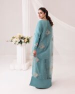 Luna Teal  Embroidered Luxury Set - Image 3