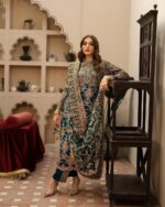 Regal Elegance  Handcrafted Embroidered Suit - Image 2