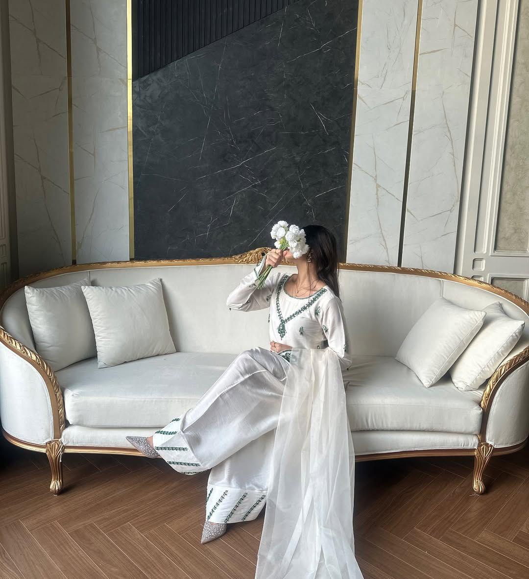 e1651119-056b-47b7-ab12-a1d3f2ea2f71.jpeg Chandbeli Silk Farshi Suit Set - Image 1