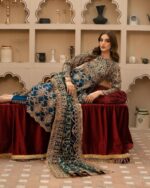 Regal Elegance  Handcrafted Embroidered Suit - Image 6