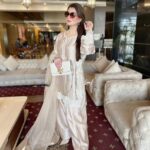 Pearl Beige Embroidered Silk Kurta Set