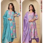 Floral Fantasy Anarkali Suit Set