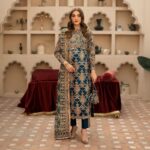 Regal Elegance  Handcrafted Embroidered Suit