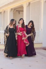 Blossom Elegance Gown with Dupatta - Image 15