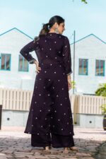 Mahi Crop Top Trouser With Shrug Set - Image 3