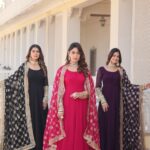 Blossom Elegance Gown with Dupatta