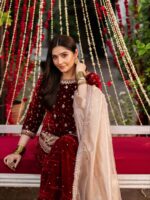 Premium Makhmali Royal Velvet Suit Set - Image 3