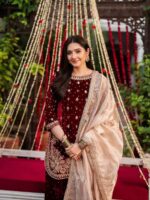 Premium Makhmali Royal Velvet Suit Set - Image 5