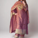 Blush Mauve Embroidered Salwar Kameez Set